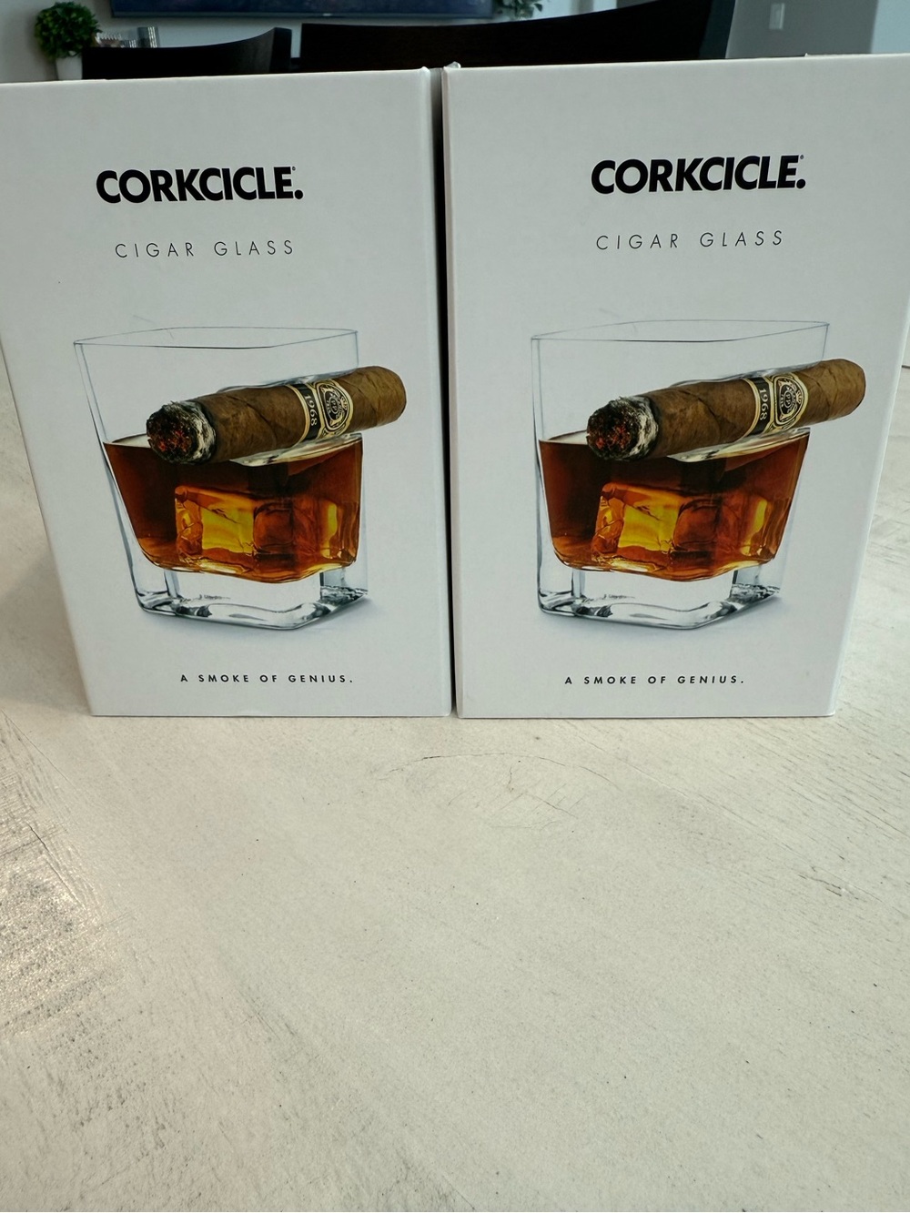 ✨Corkcicle Clear Cigar Glasses✨